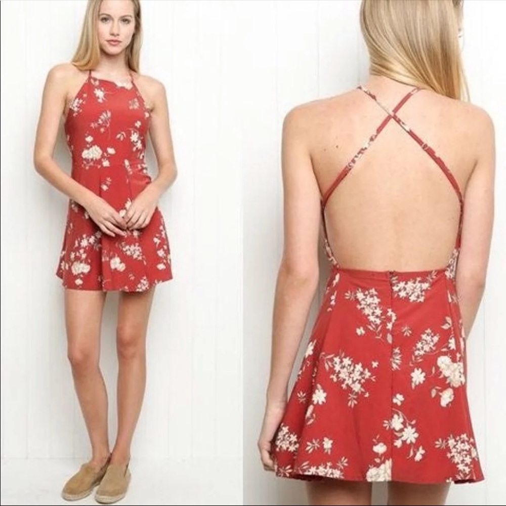 Brandy Melville Kristen dress red